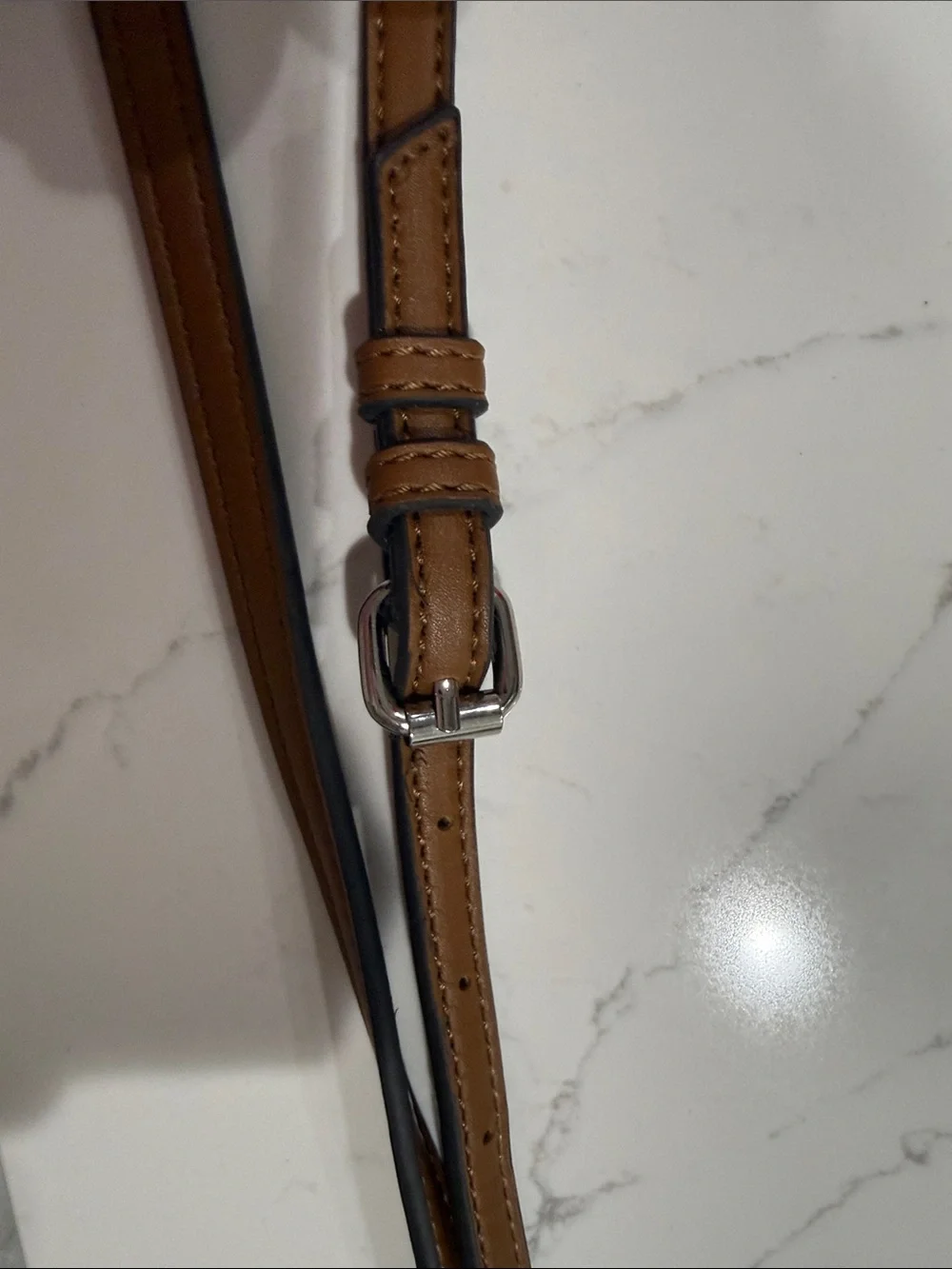 Nine West Tan Quilted Crossbody Phone Pouch